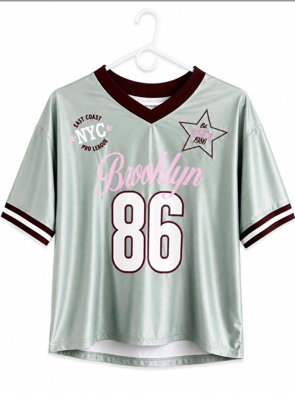 Mighty Fine Mint Green Brooklyn 86 Short Sleeve Jersey